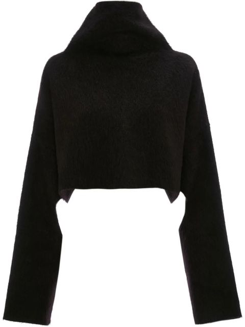 JW Anderson cut-out oversized cropped jumper - Black - zdjęcie produktu nr 1