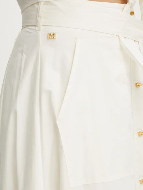 Marciano Guess spódnica bawełniana PAT kolor beżowy maxi rozkloszowana 5GGD20 7315A