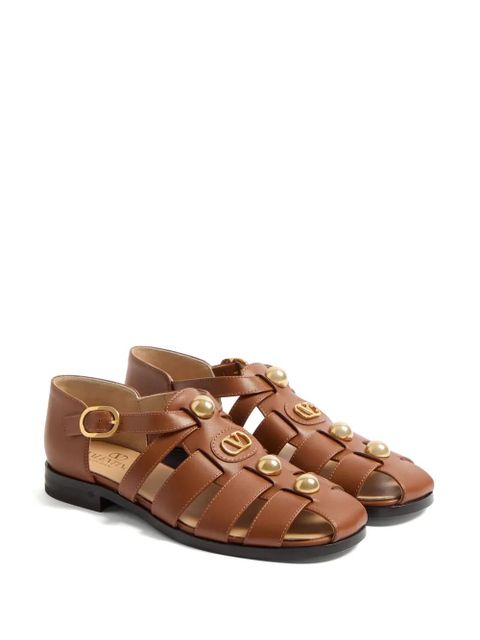 Valentino Garavani VLogo Signature fisherman sandals - Brown