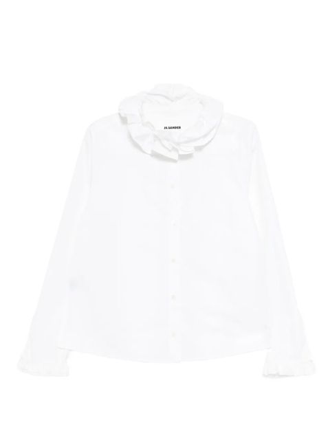 Jil Sander ruffled shirt - White - zdjęcie produktu nr 1