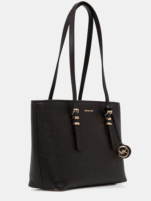 MICHAEL Michael Kors torebka skórzana QUINN kolor brązowy 30T5GQNT2L