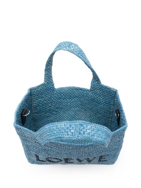 LOEWE small Loewe Font tote bag - Blue
