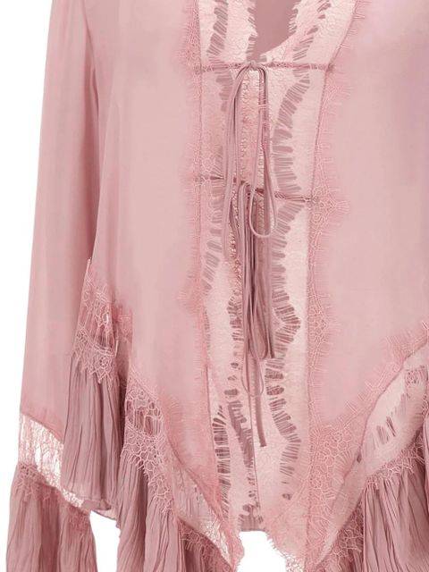 Blumarine lace-trim blouse - Pink