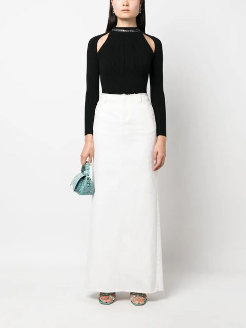 GCDS Bling rhinestone-embellished knitted top - Black - zdjęcie produktu nr 2