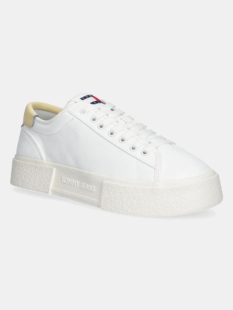Tommy Jeans sneakersy FLATFORM CANVAS SNEAKER - zdjęcie produktu nr 1