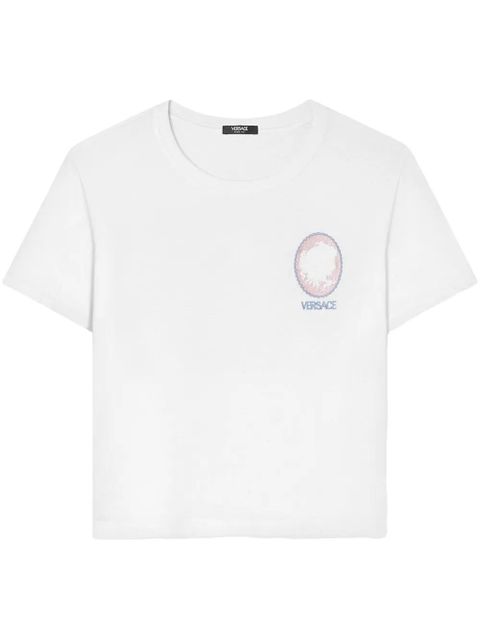 Versace Cameo logo-print T-shirt - White - zdjęcie produktu nr 1