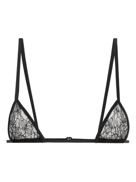 Dolce & Gabbana lace-trimmed triangle bra - Black - zdjęcie produktu nr 1
