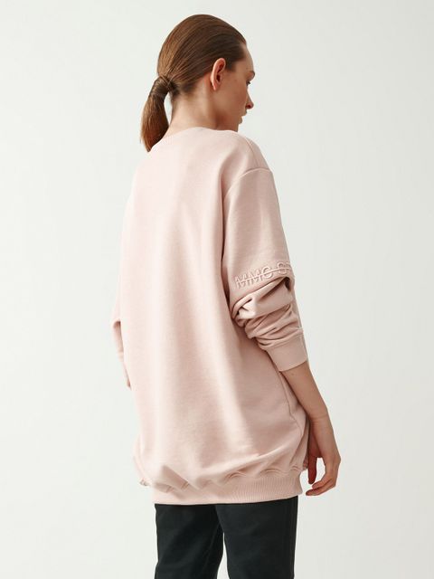 MMC STUDIO - Różowa bluza z logo Label