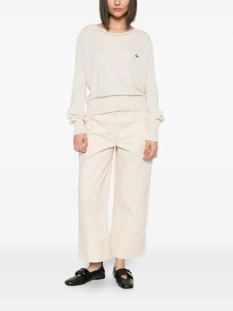 Vivienne Westwood logo-embroidered sweatshirt - Neutrals - zdjęcie produktu nr 2