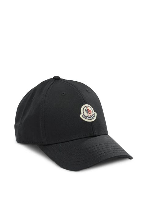 Moncler logo-patch baseball cap - Black - zdjęcie produktu nr 1