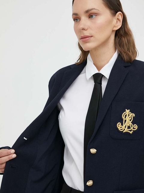 Lauren Ralph Lauren Marynarka 200797305005 kolor granatowy