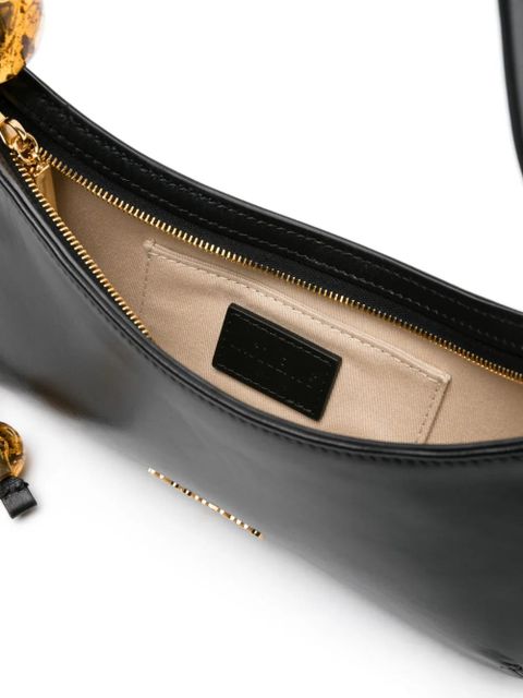 Jacquemus Le Bisou Perle leather shoulder bag - Black