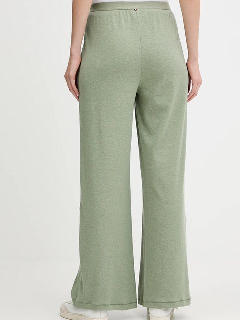 Tommy Hilfiger spodnie dresowe damskie kolor zielony melanżowe UW0UW06069