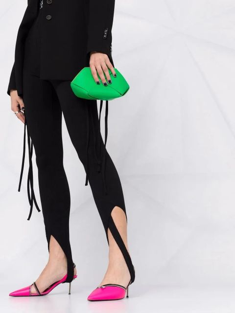 The Attico Jamie stirrup leggings - Black