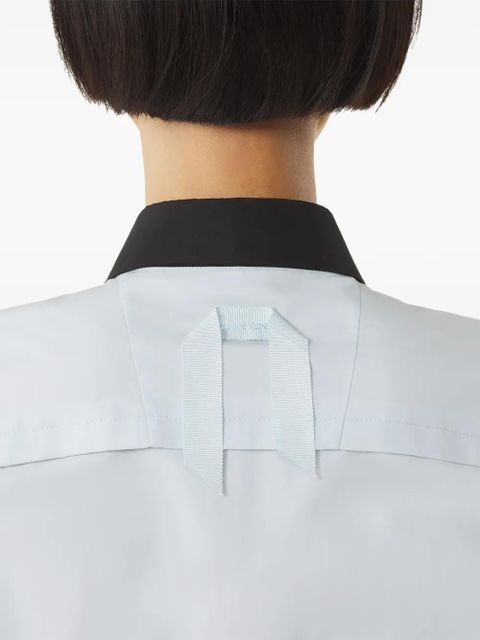 Lanvin long-sleeve collared mini dress - Blue