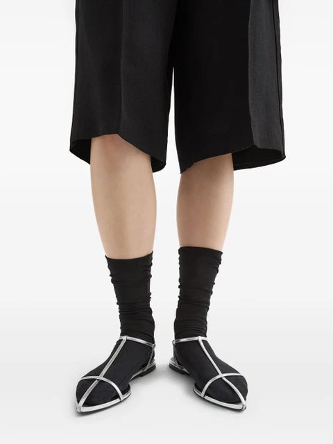 Jil Sander leather sandals - Silver