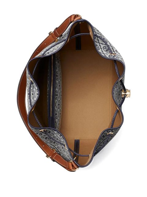 Tory Burch T Monogram bucket bag - Blue