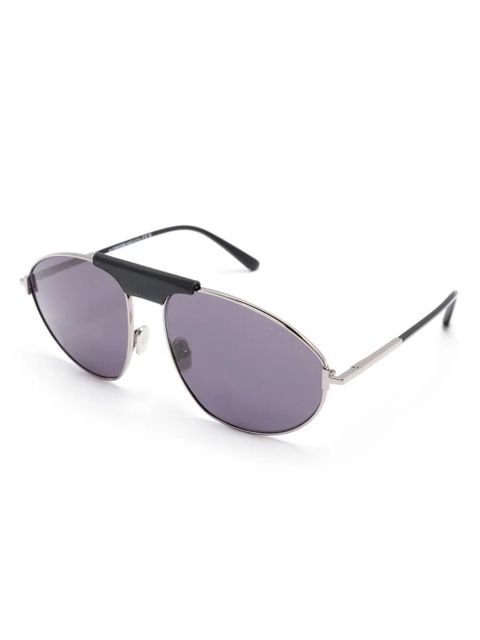 TOM FORD Eyewear pilot-frame sunglasses - Grey - zdjęcie produktu nr 2