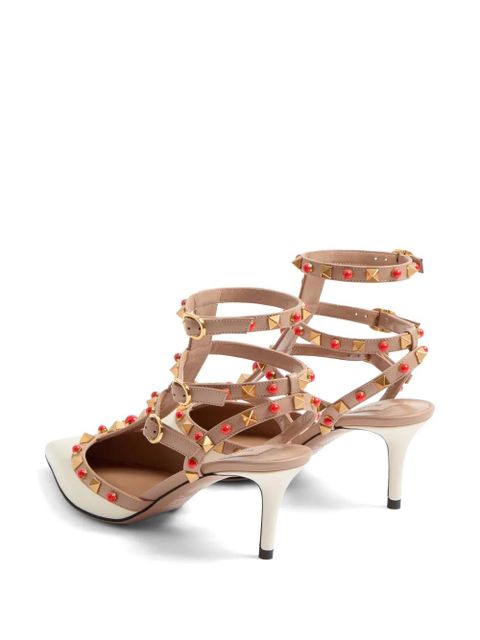 Valentino Garavani 65mm Rockstud embellished pumps - White