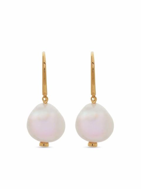 Monica Vinader Nura pearl drop earrings - Gold - zdjęcie produktu nr 1