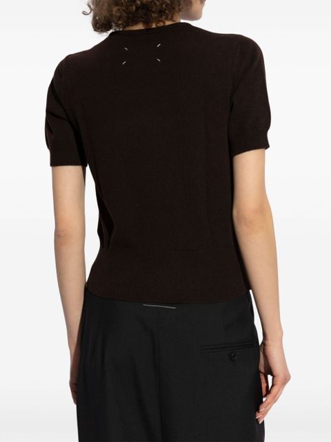 Maison Margiela virgin wool T-shirt - Brown