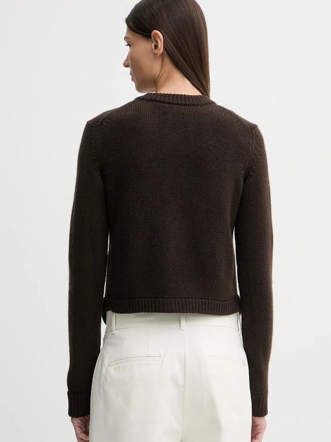 ZADIG&VOLTAIRE kardigan kaszmirowy damski kolor brązowy KWCA01641