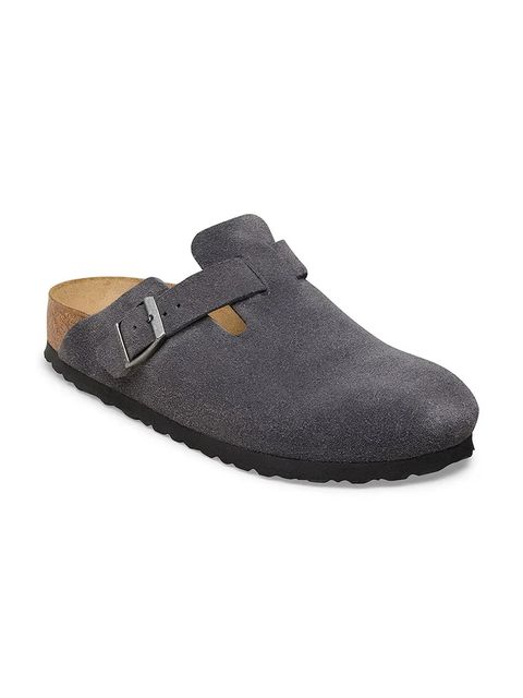 Birkenstock klapki zamszowe Boston - zdjęcie produktu nr 1