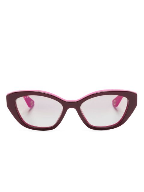 Gucci Eyewear cat-eye sunglasses - Purple - zdjęcie produktu nr 1