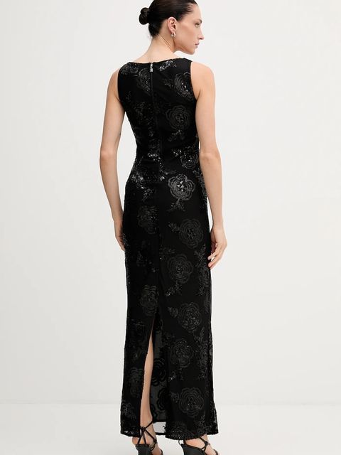 Rotate sukienka kolor czarny maxi dopasowana 115217100 - zdjęcie produktu nr 2