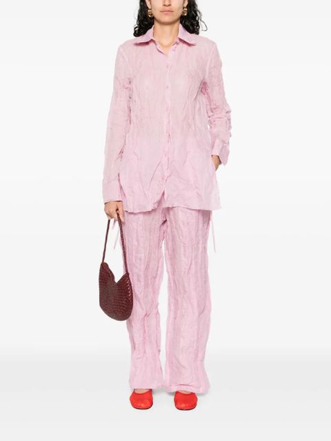 Christopher Esber crushed multi-panelled trousers - Pink