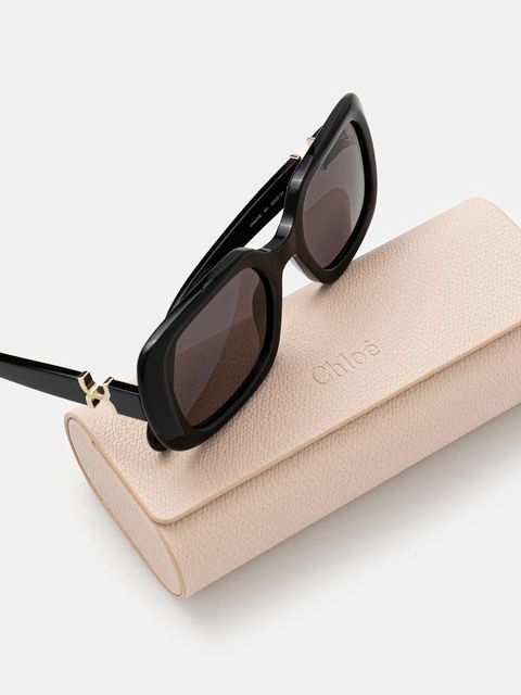 Chloé okulary przeciwsłoneczne damskie kolor czarny CH0333S