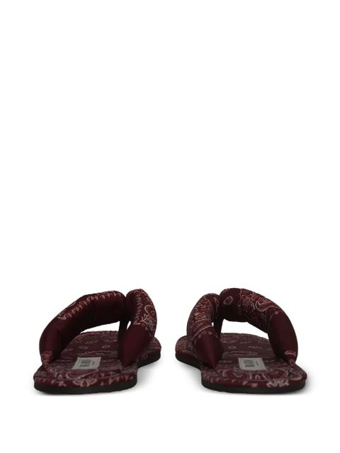 The Attico bandana-print slides - Red - zdjęcie produktu nr 2