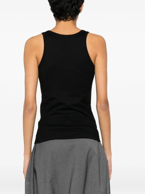 Coperni ring-detail ribbed top - Black
