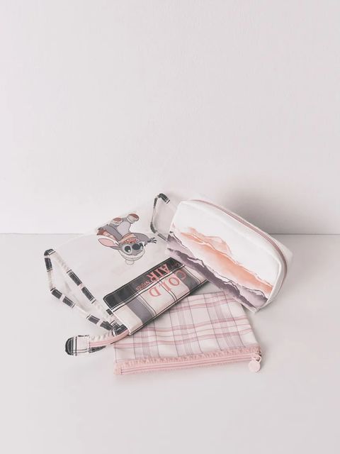 women'secret zestaw kosmetyczek x LILO & STITCH 3-pack kolor różowy 4842030