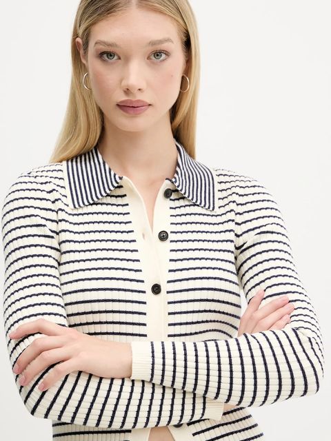 Desigual kardigan SITKA damski kolor beżowy 25WWJF19