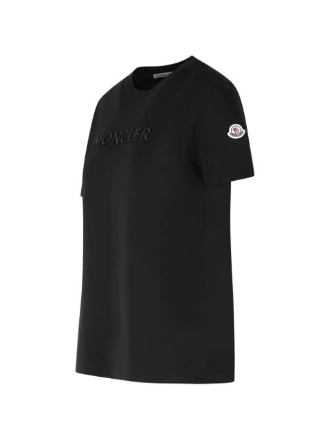 Moncler Embroidered tonal t-Shirt - Black