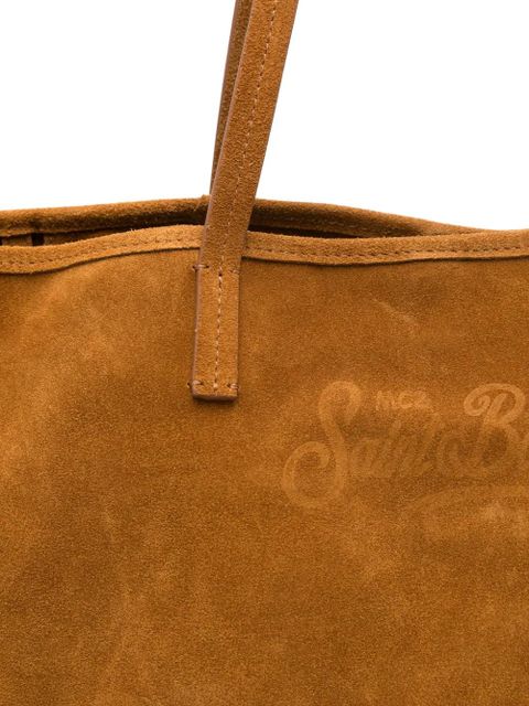 MC2 Saint Barth City logo shoulder bag - Brown