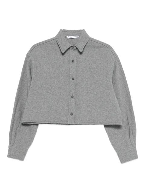 Alexander Wang buttoned cropped top - Grey - zdjęcie produktu nr 1