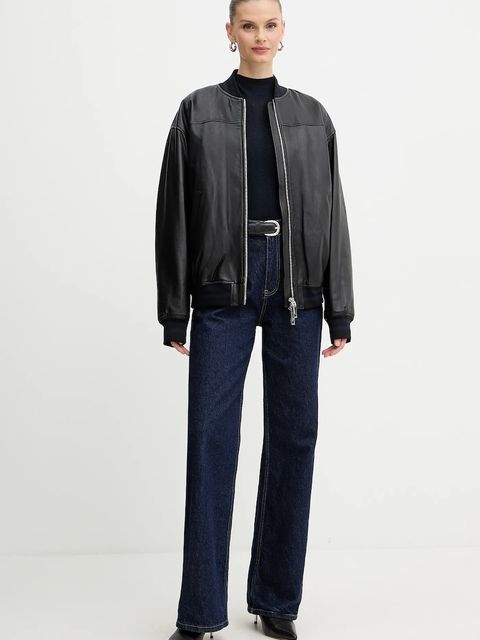 MAX&Co. kurtka bomber skórzana