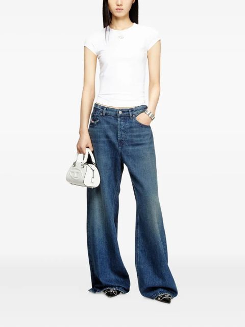 Diesel T-Angie logo-embroidery T-shirt - White