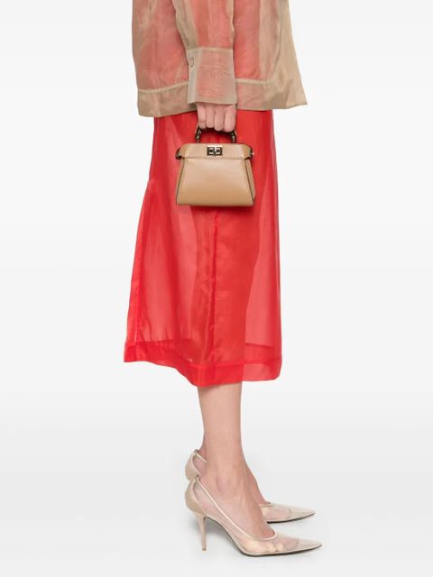 FENDI nano Peekaboo shoulder bag - Brown - zdjęcie produktu nr 2