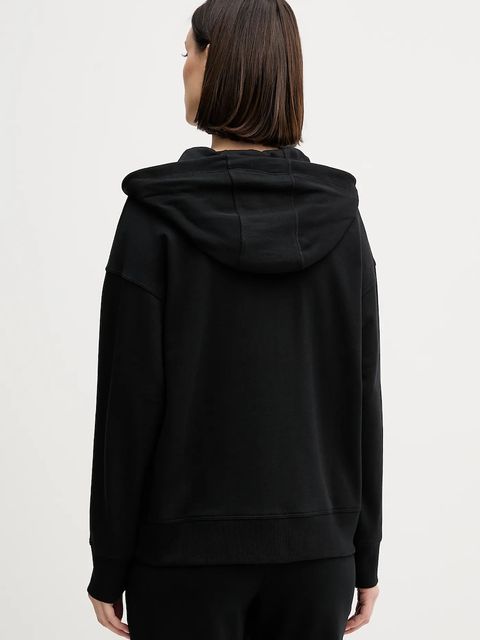 Dkny bluza damska kolor czarny z kapturem gładka DP6J9665 - zdjęcie produktu nr 2