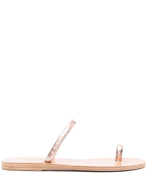 Ancient Greek Sandals Ophion flat leather sandals - Pink - zdjęcie produktu nr 1