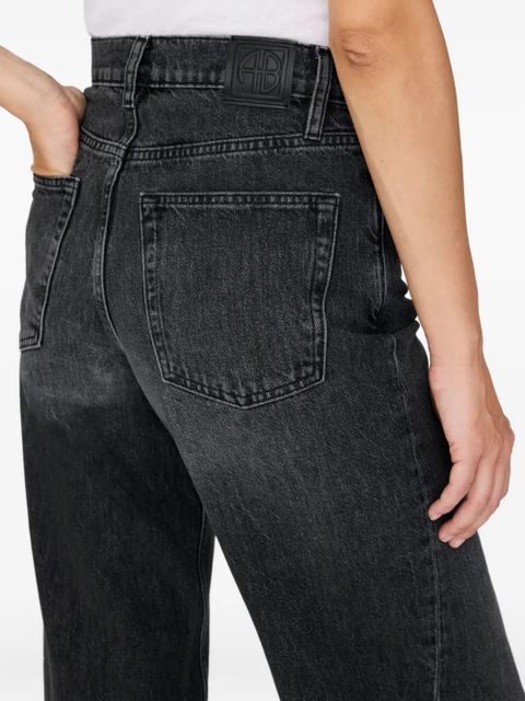 ANINE BING Brie cotton jeans - Black