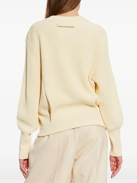 Victoria Beckham ribbed relaxed-fit jumper - Neutrals