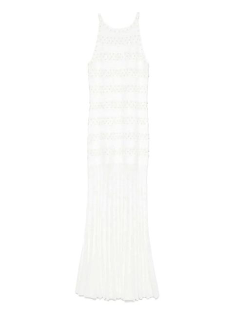 SANDRO pearl-embellished maxi dress - Neutrals - zdjęcie produktu nr 1