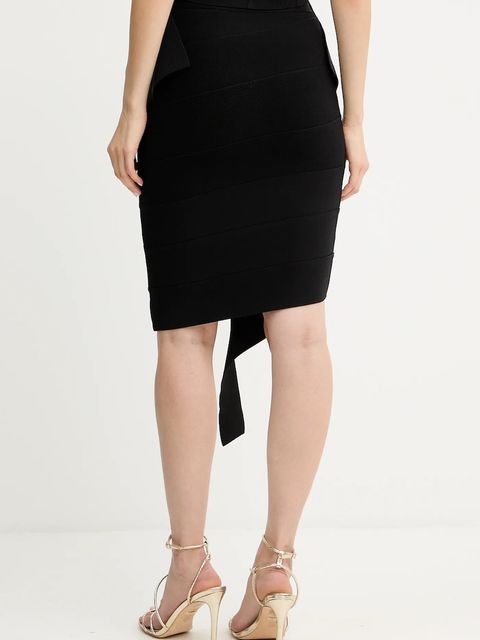 Herve Leger spódnica Alma kolor czarny mini prosta HLT3536090 - zdjęcie produktu nr 2