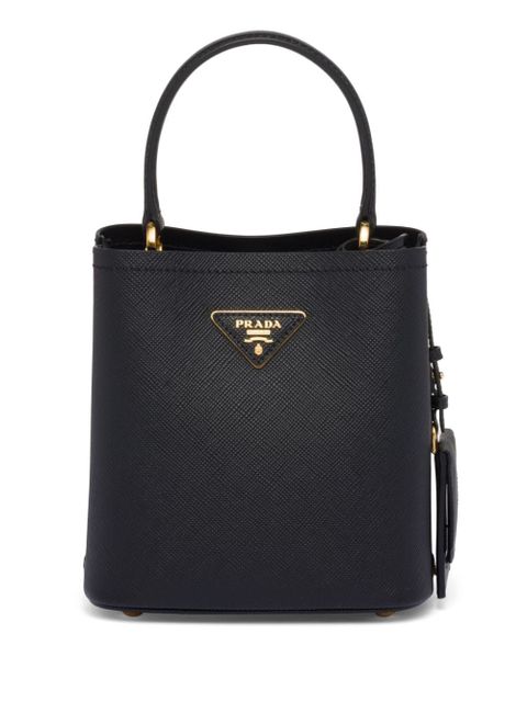 Prada small Panier leather tote bag - Black - zdjęcie produktu nr 1