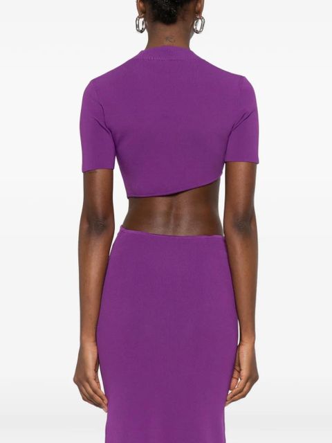 Christopher Esber Maparradita ribbed T-shirt - Purple