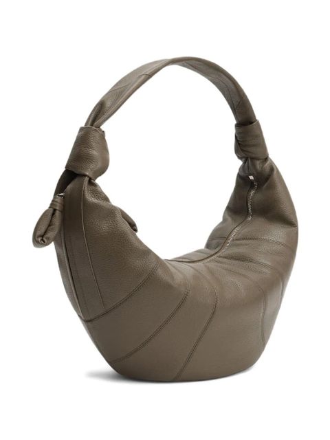 LEMAIRE Fortune Croissant knotted panelled shoulder bag - Green - zdjęcie produktu nr 2